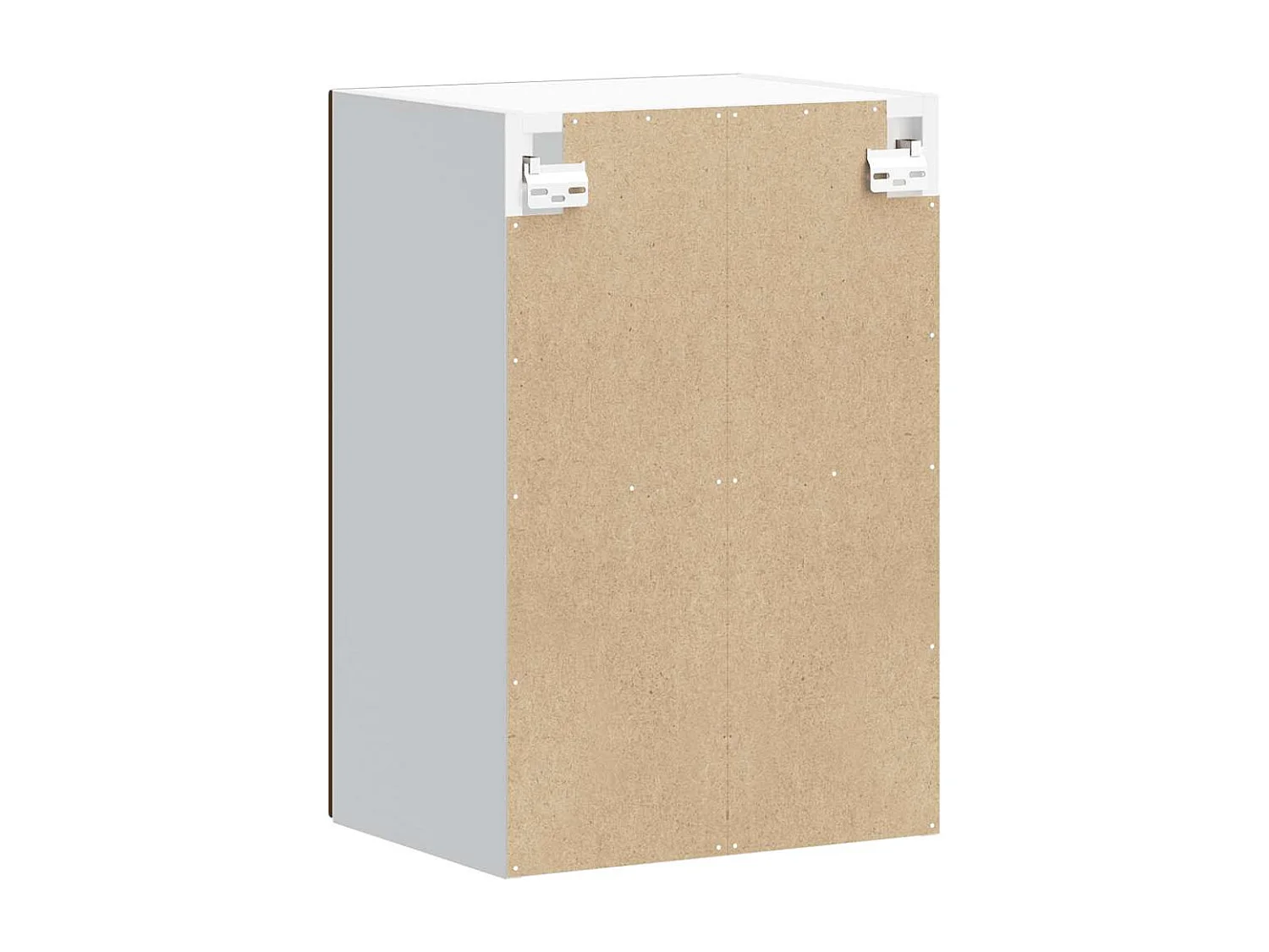 Armoire murale de cuisine et porte en verre Kalmar chêne marron