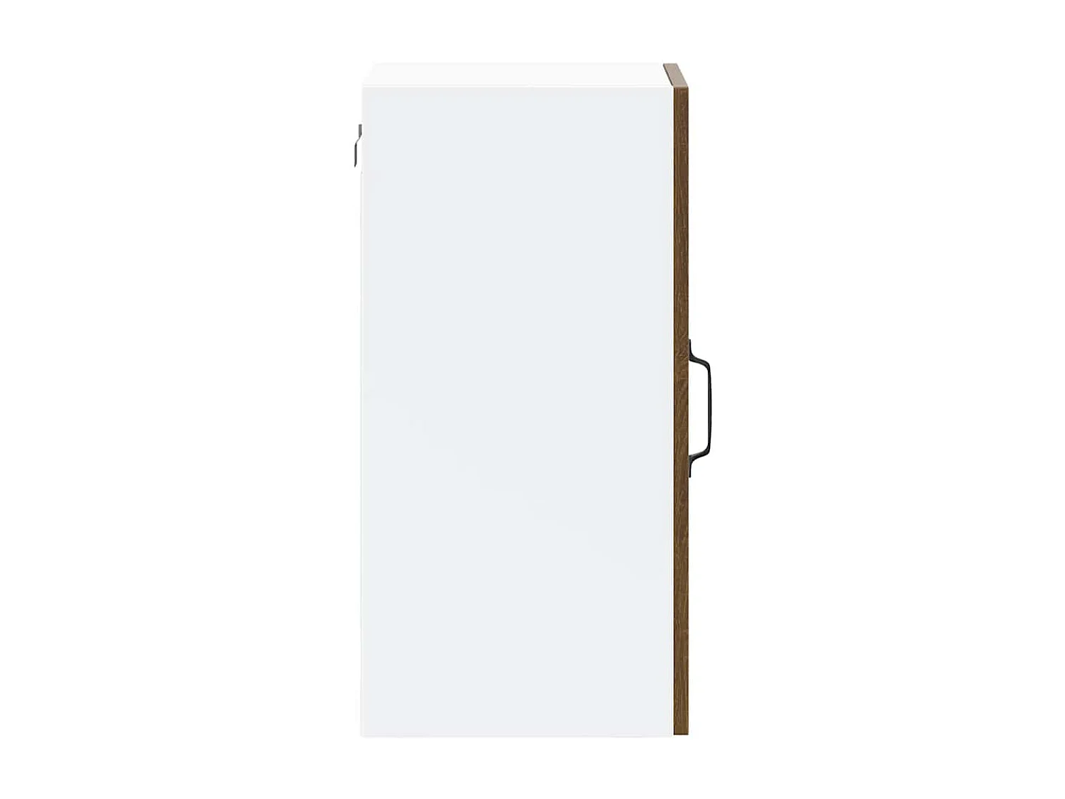 Armoire murale de cuisine et porte en verre Kalmar chêne marron
