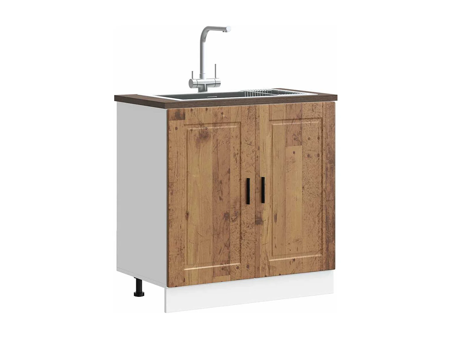 Meuble bas pour évier Porto vieux bois bois ingénierie