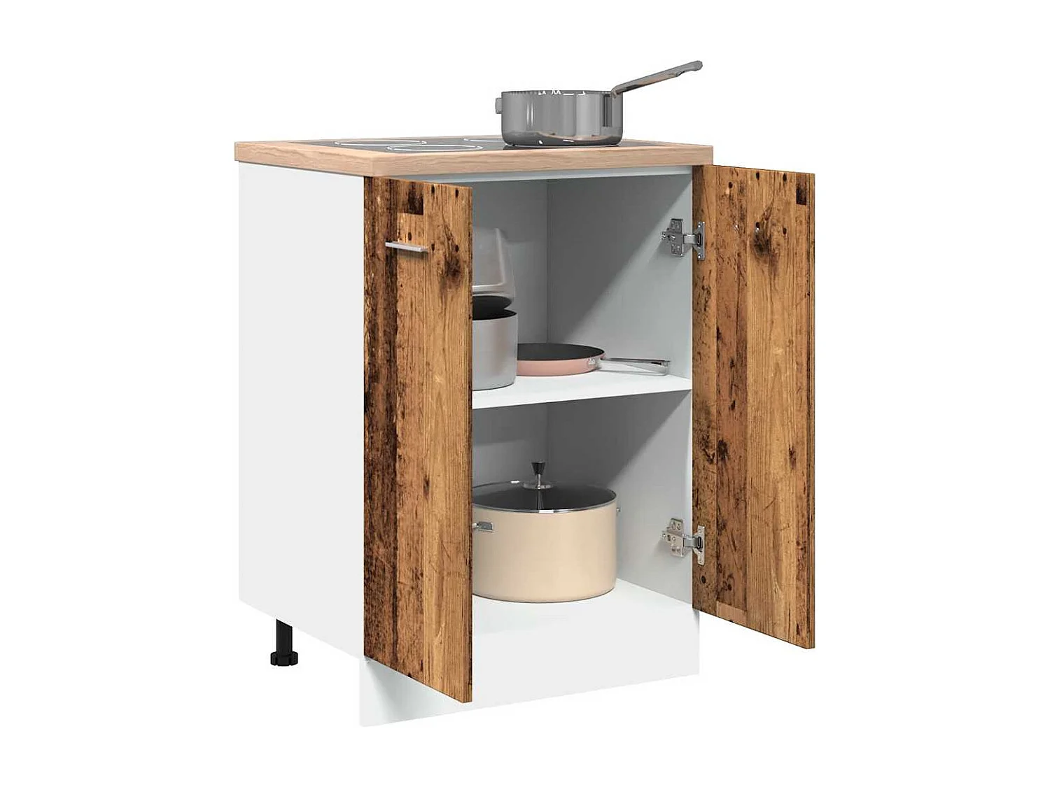 Meuble bas "Lyon" Bois ancien 60 x 46 x 81,5 cm Bois d'ingénierie