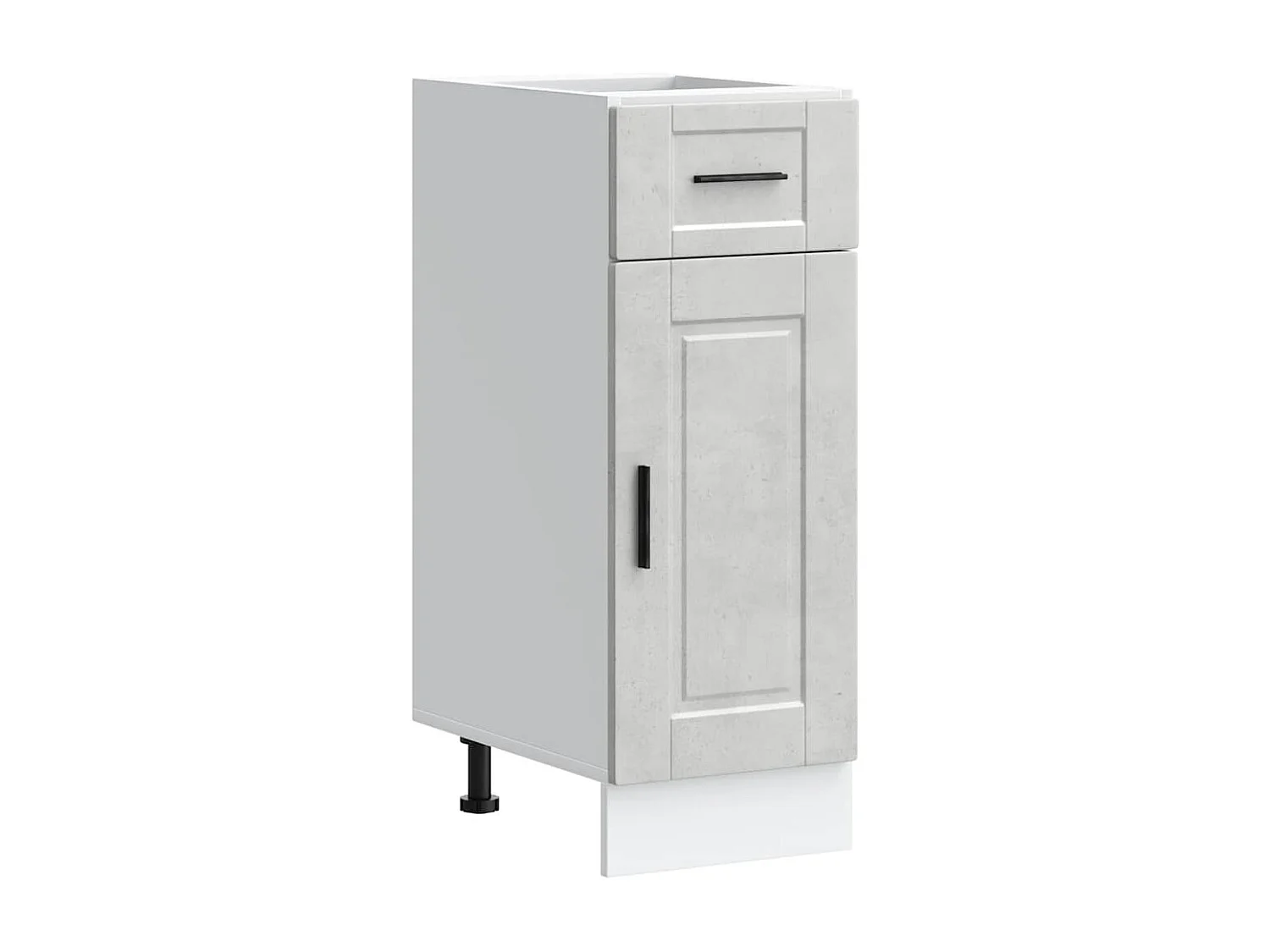 Armoire de cuisine Porto gris béton bois d'ingénierie