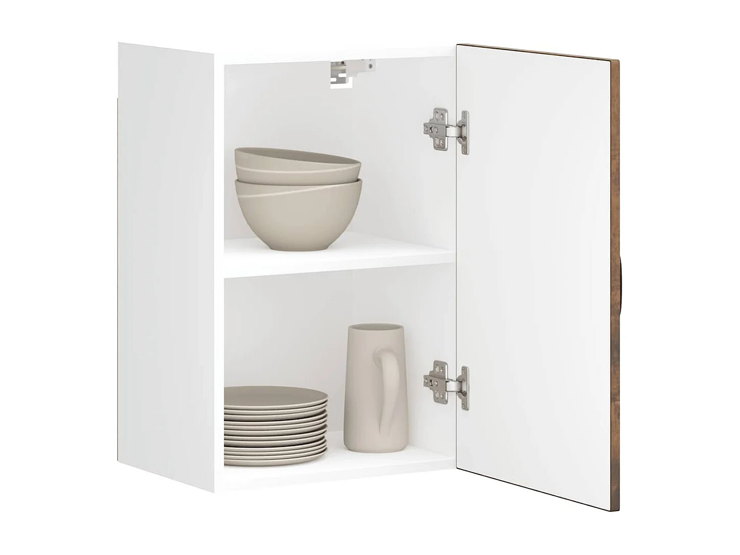 Keukenbovenkast Kalmar bewerkt hout gerookt eikenkleurig