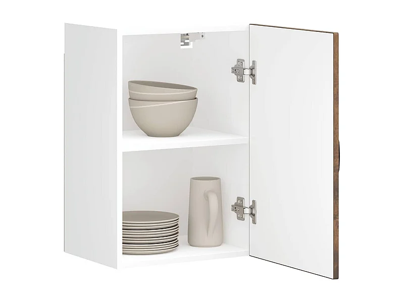 Keukenbovenkast Kalmar bewerkt hout gerookt eikenkleurig