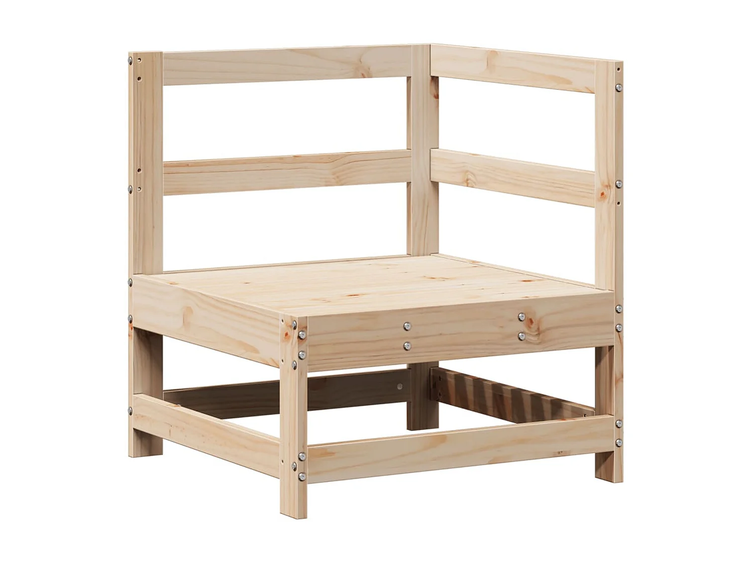 Salon de jardin 3 pcs bois de pin massif