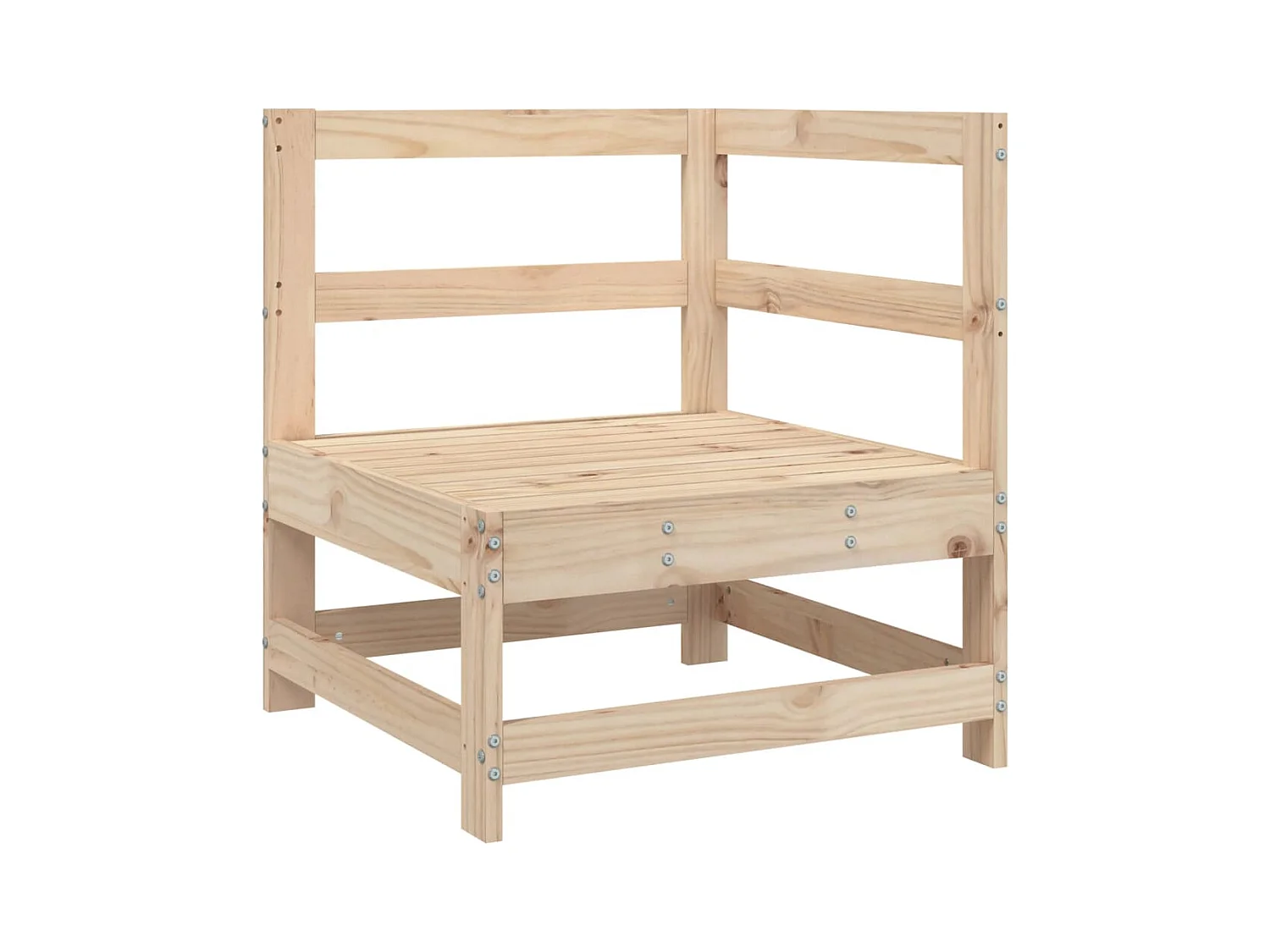 Set Divani da Giardino 5 pz in Legno Massello di Pino