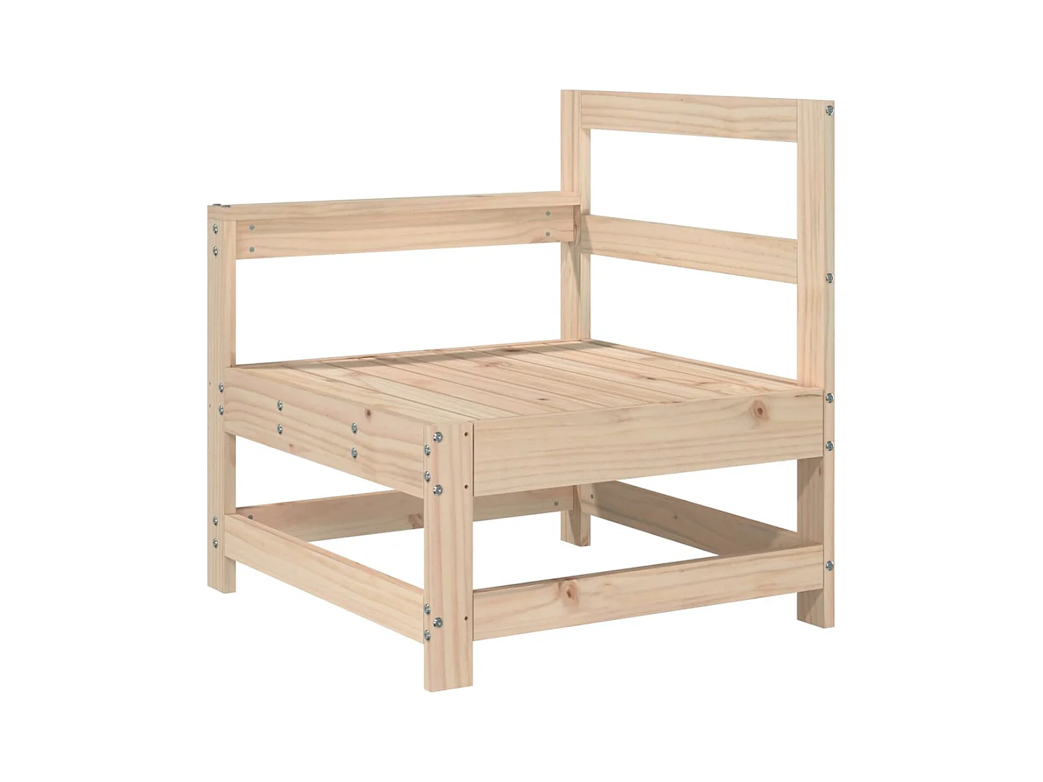 Set Divani da Giardino 5 pz in Legno Massello di Pino