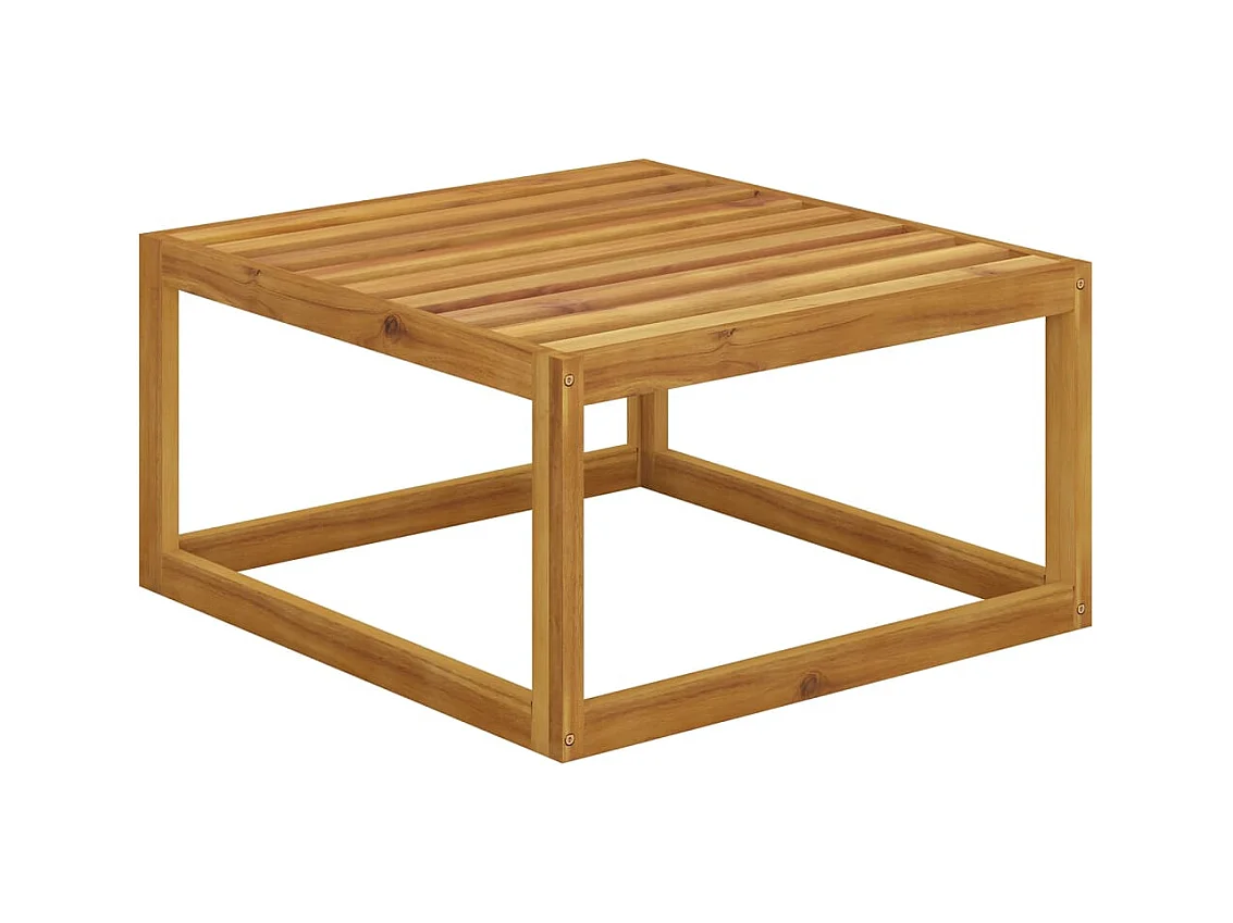 Set muebles de jardín 5 pzas con cojines madera maciza acacia