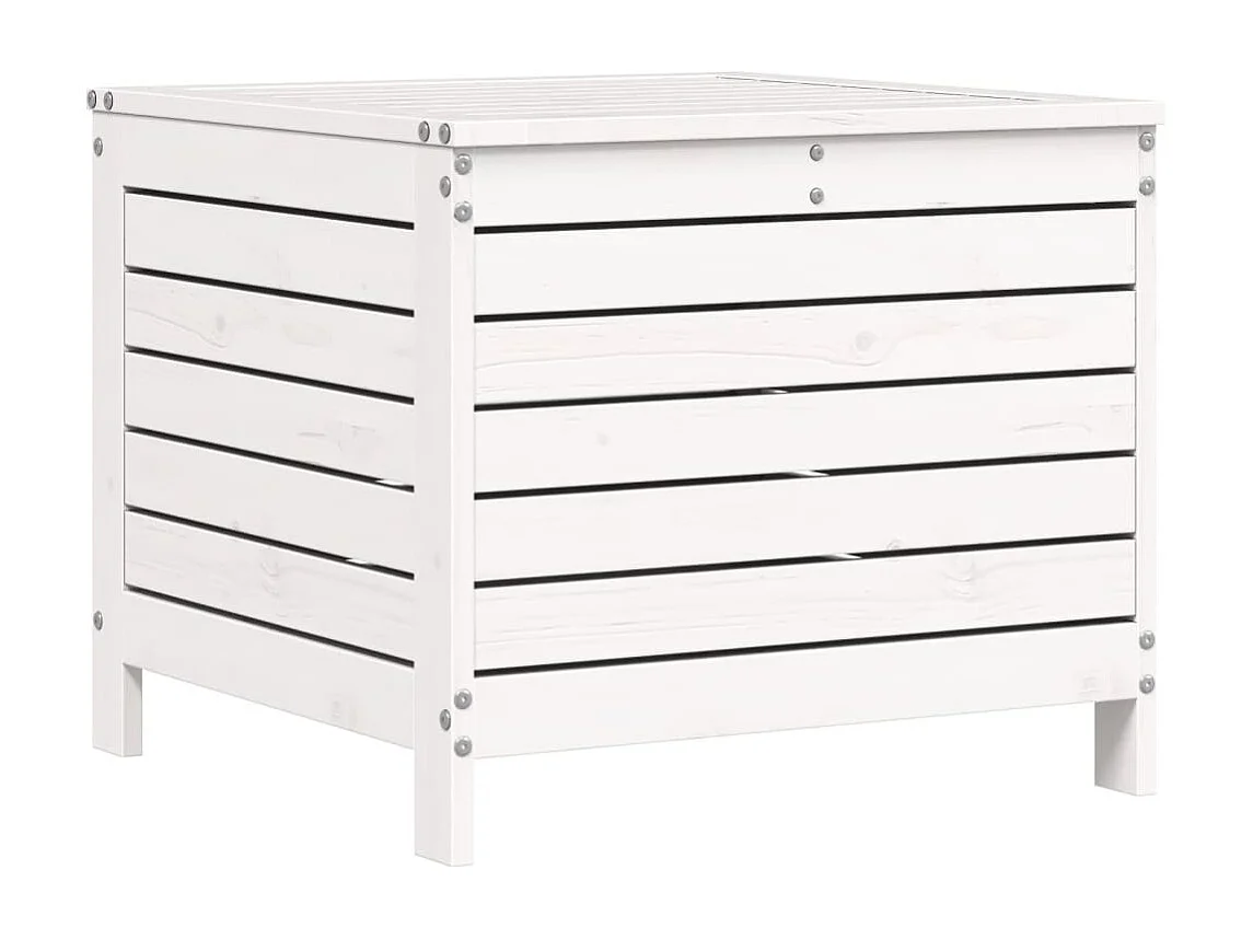7-delige Loungeset massief grenenhout wit