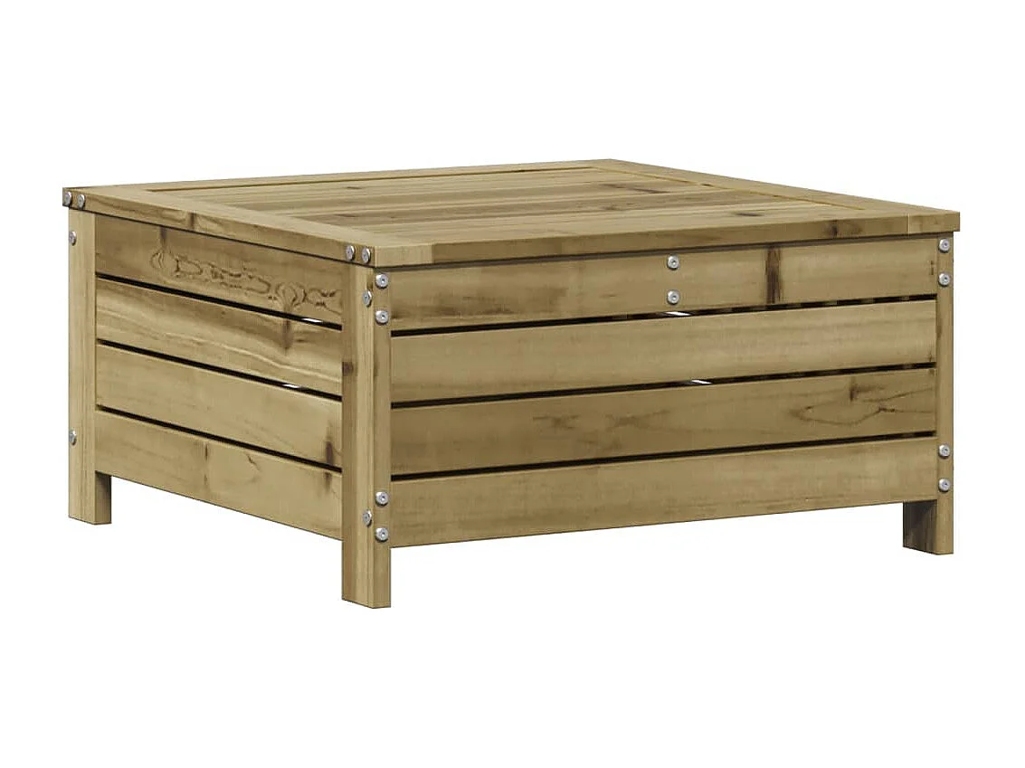 Salon de jardin 5 pcs avec coussins bois de pin imprégné