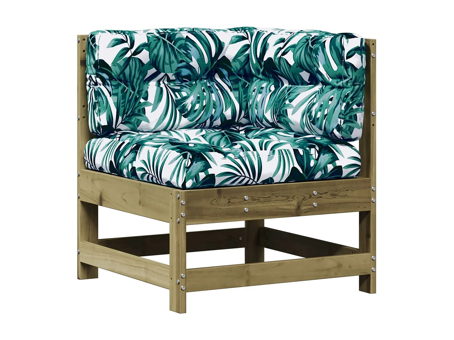 5-tlg. Garten-Lounge-Set mit Kissen Imprägniertes Kiefernholz