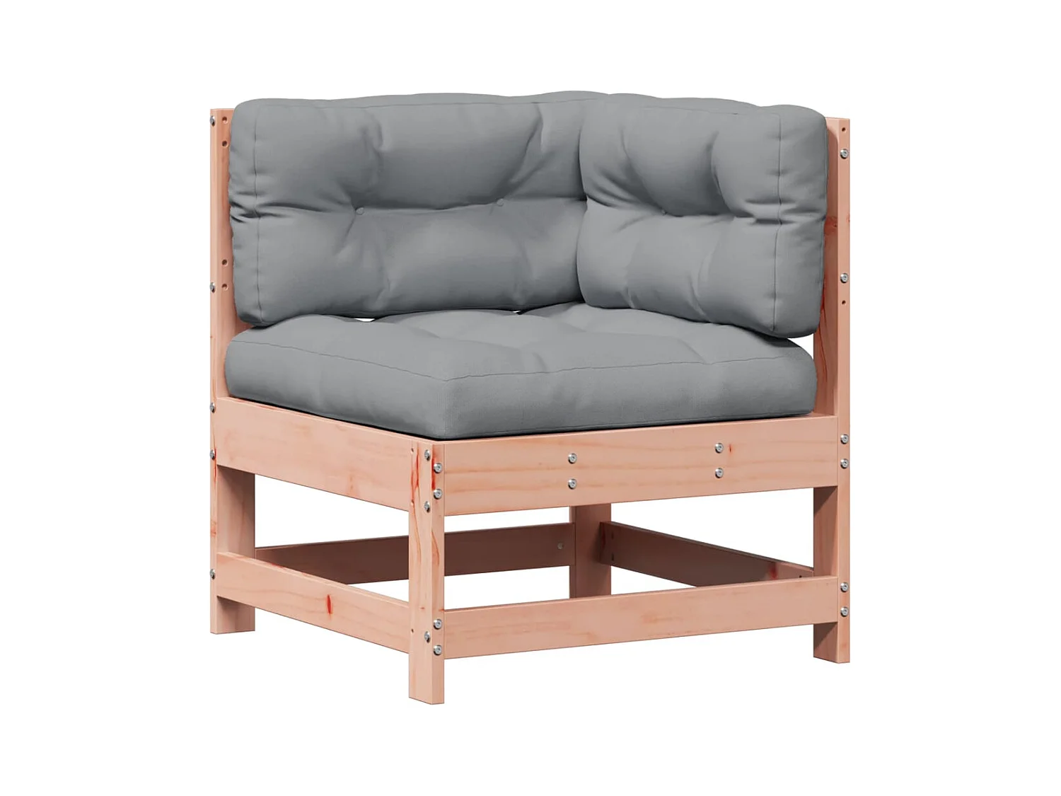 Set Divani Giardino 5 pz con Cuscini Legno Massello di Douglas