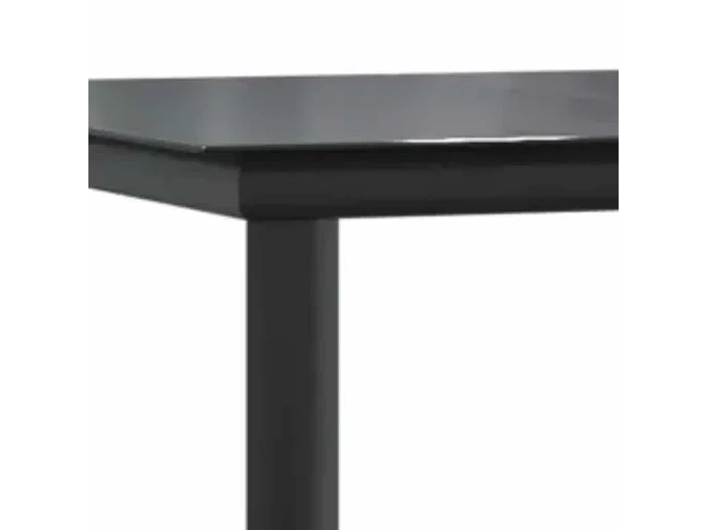 7-delige Tuinset poly rattan glas bruin