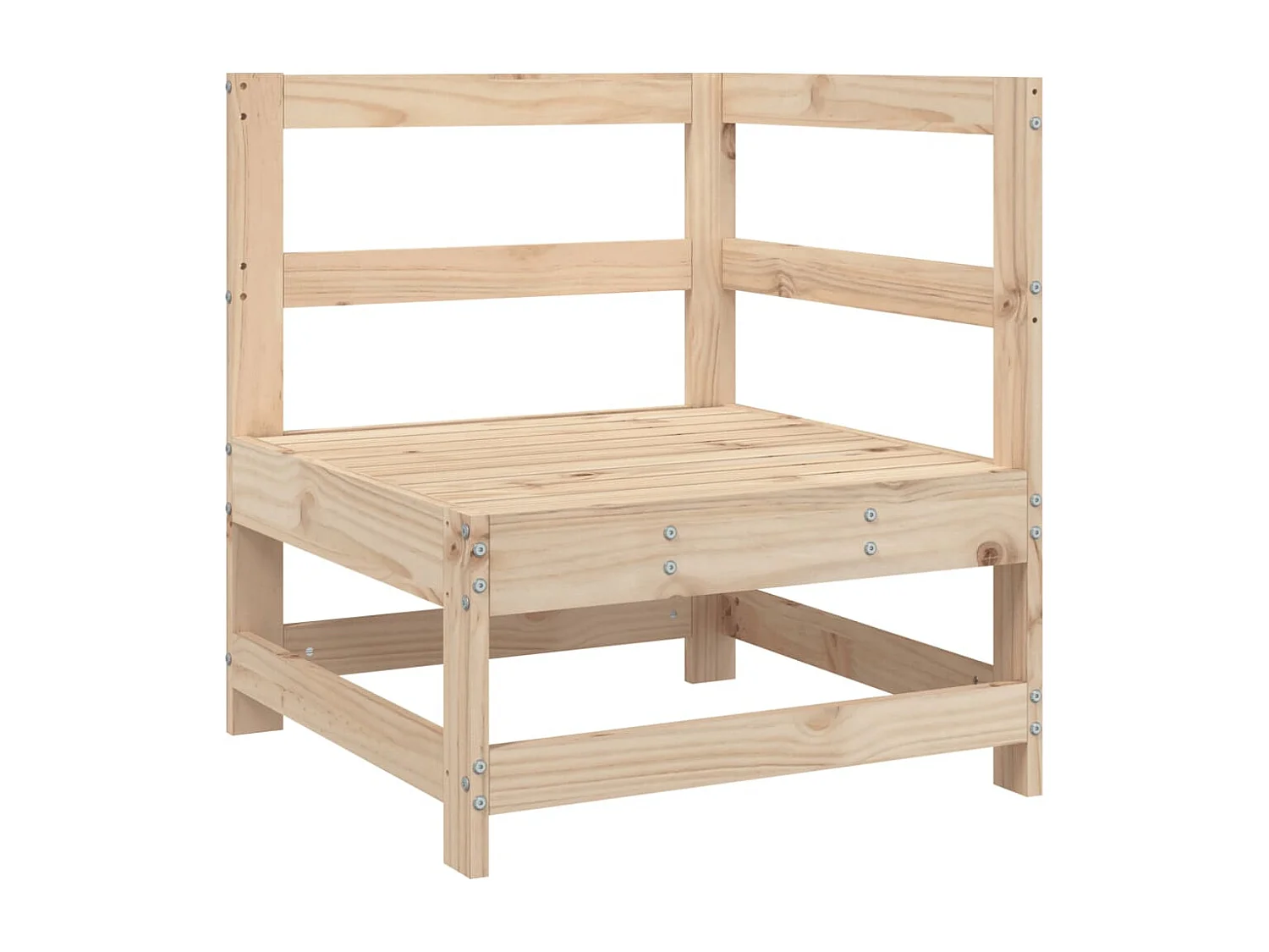 5 pcs conjunto de sofás para jardim madeira de pinho maciça