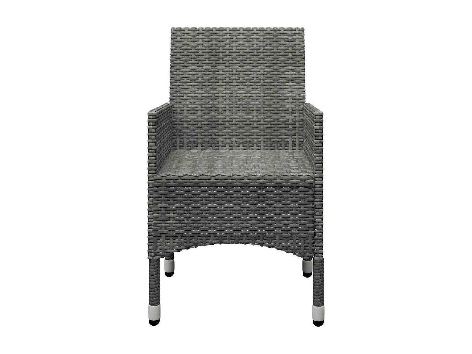 Ensemble à manger de jardin 5 pcs Gris