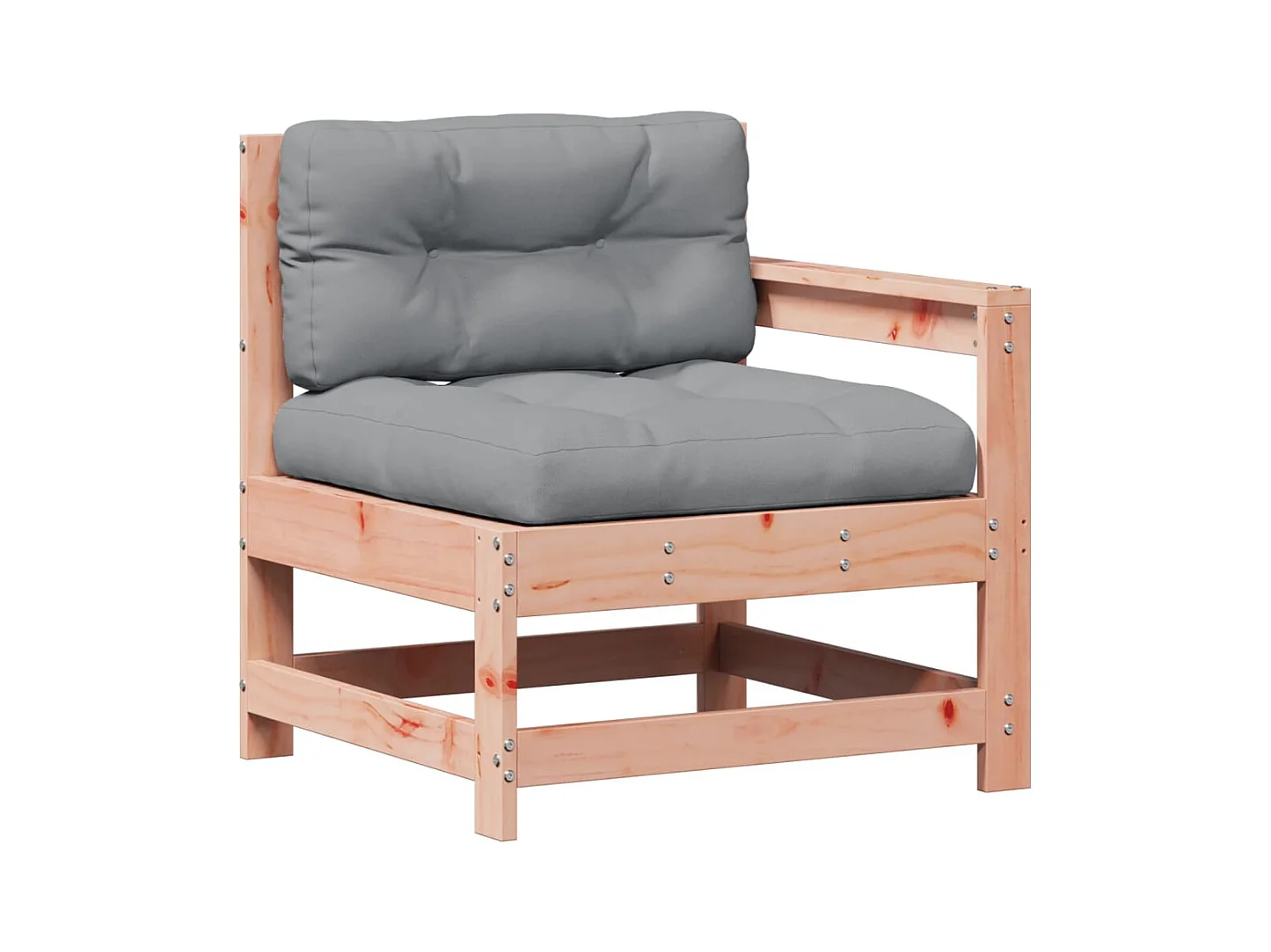 Salon de jardin 7 pcs avec coussins bois massif douglas