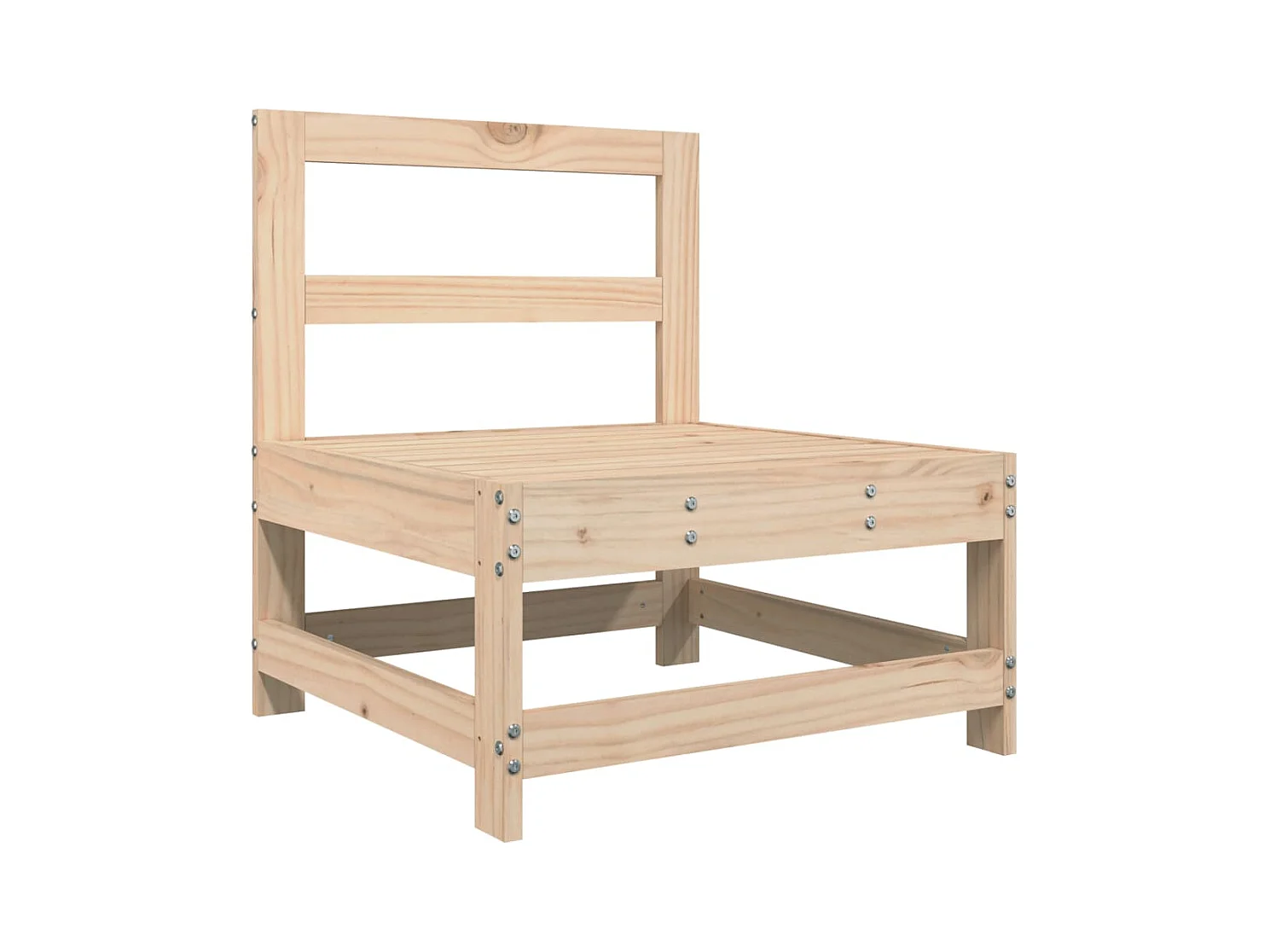 Set Divani da Giardino 5 pz in Legno Massello di Pino