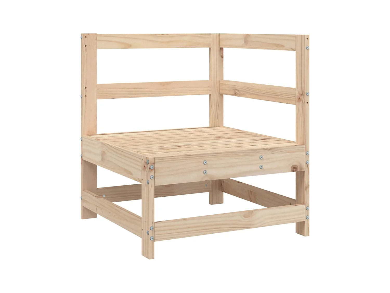 Set Divani da Giardino 5 pz in Legno Massello di Pino