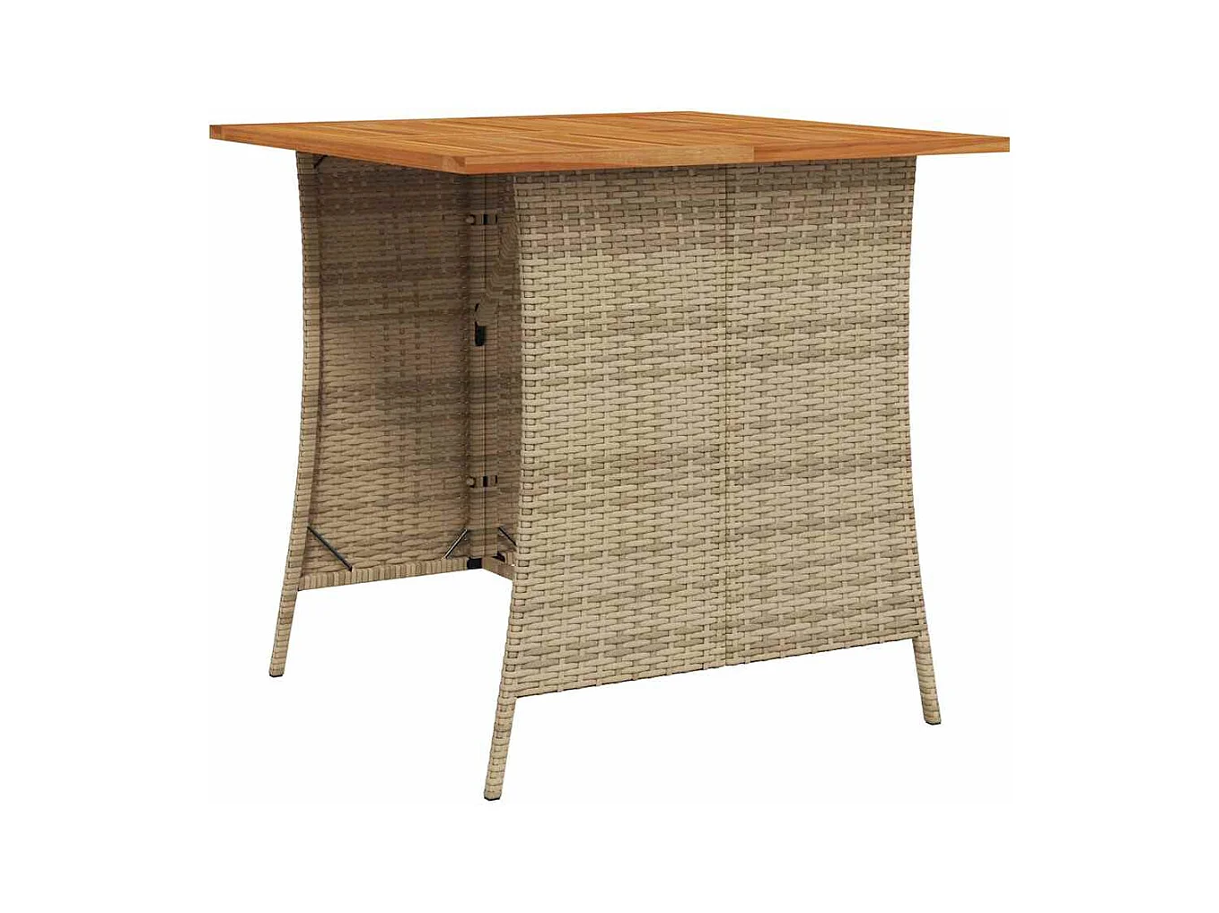 Juego de sofás de jardín en forma de L con cojines 6 pzas beige