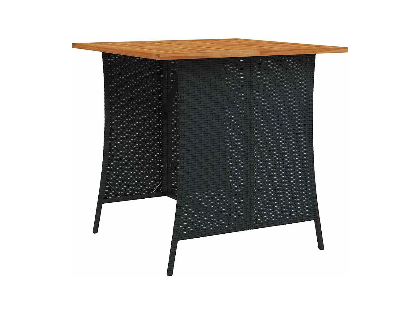 Set de sofás de jardín en forma de L con cojines 6 pzas negro