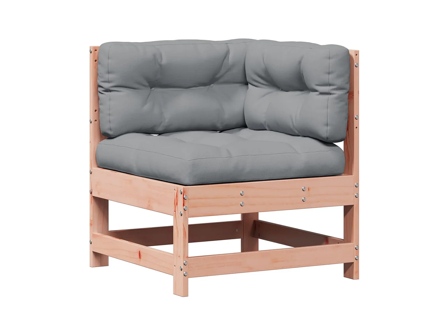 8-tlg. Garten-Lounge-Set mit Kissen Massivholz Douglasie