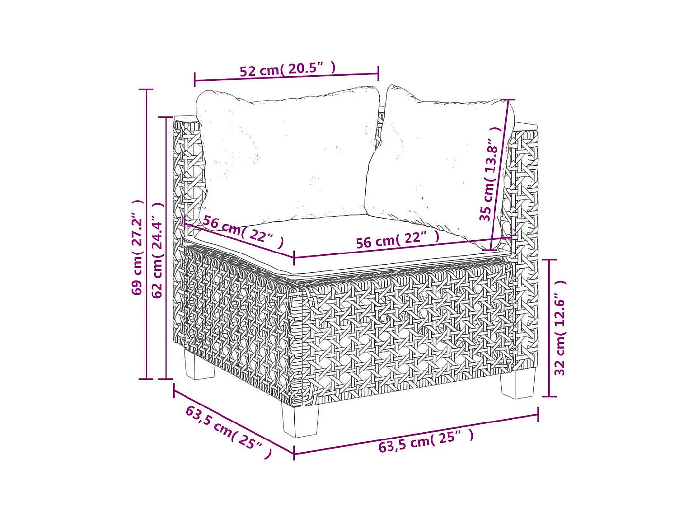 Salon de jardin avec coussins 5 pcs beige résine tressée