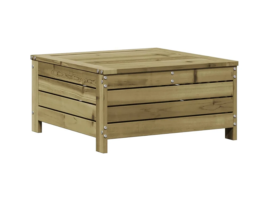 Salon de jardin 7 pcs avec coussins bois de pin imprégné