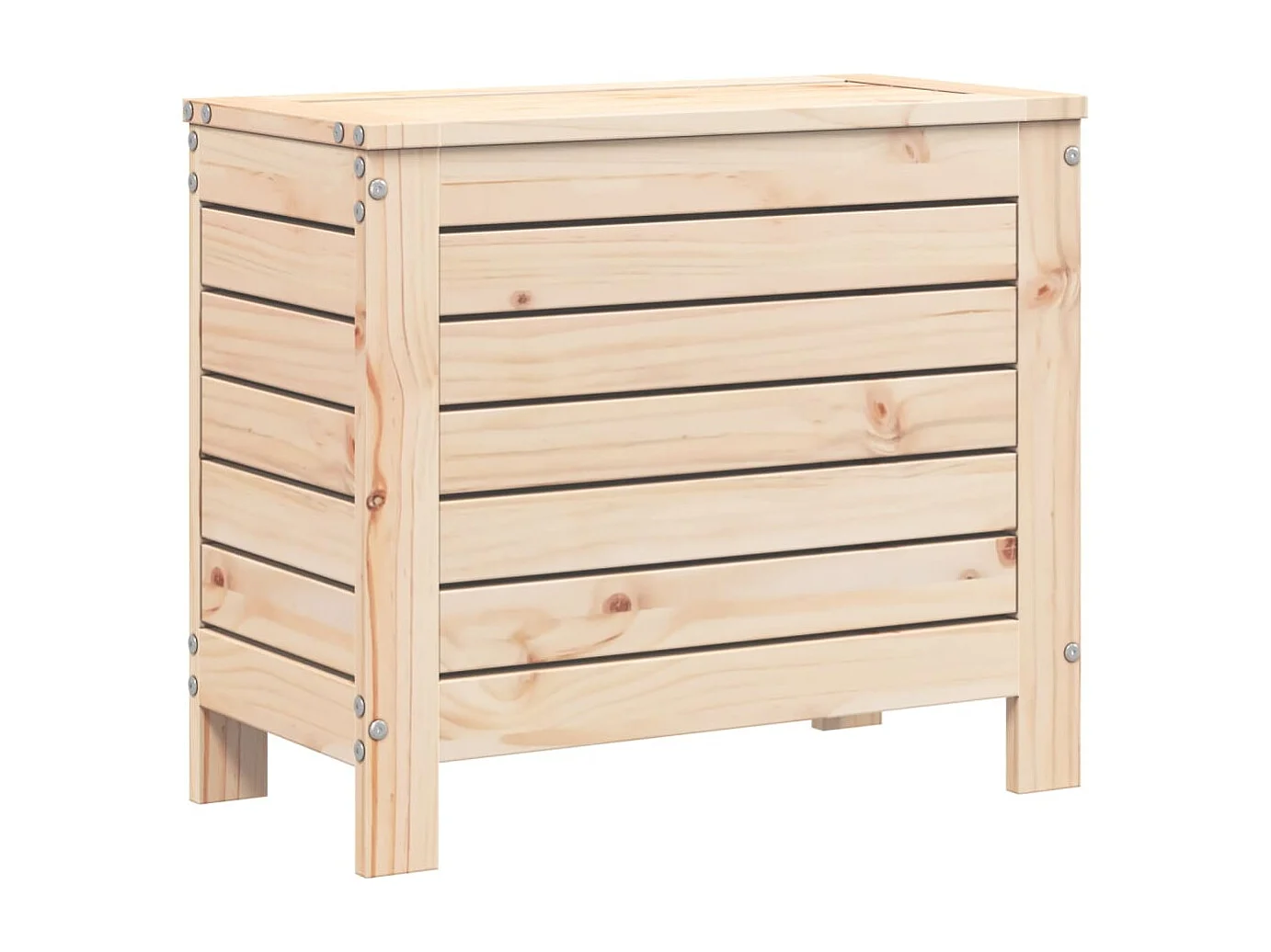 Salon de jardin 9 pcs bois de pin massif