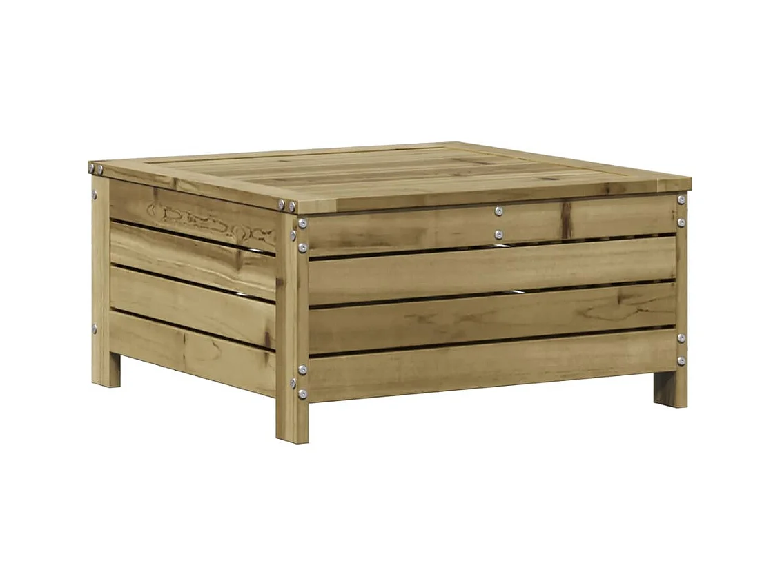 Salon de jardin 3 pcs avec coussins bois de pin imprégné