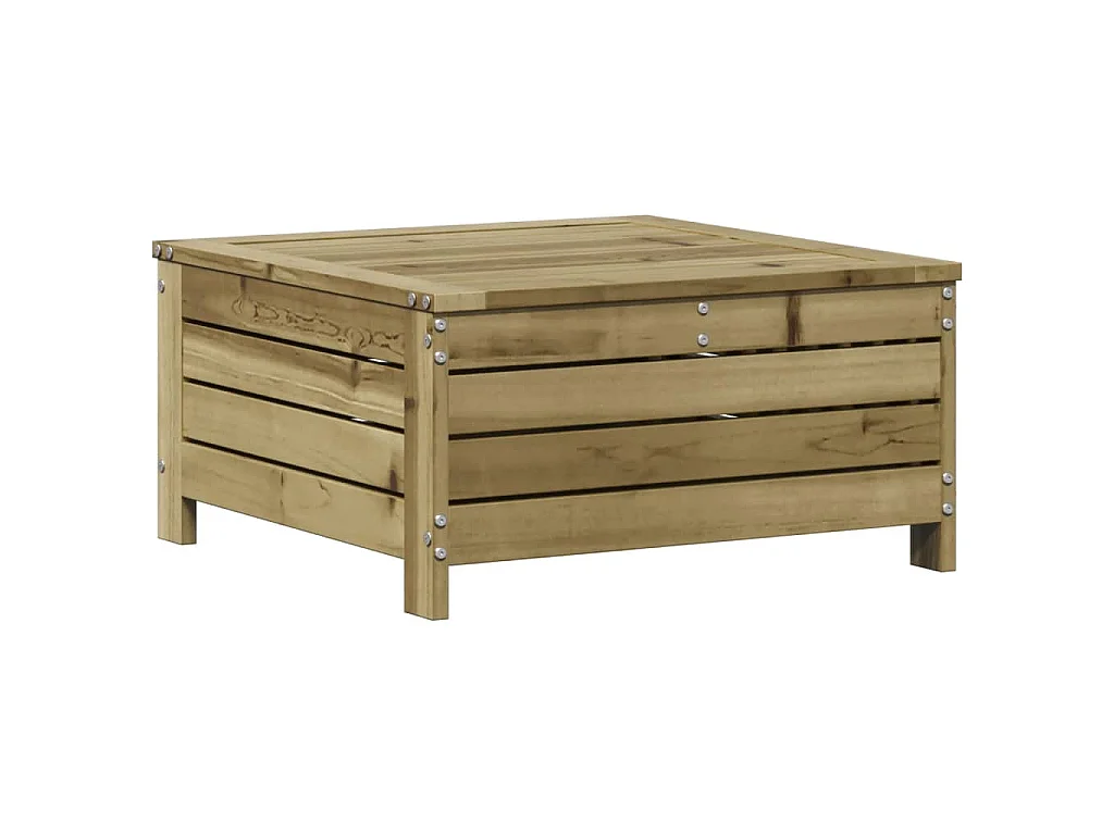Salon de jardin 3 pcs avec coussins bois de pin imprégné