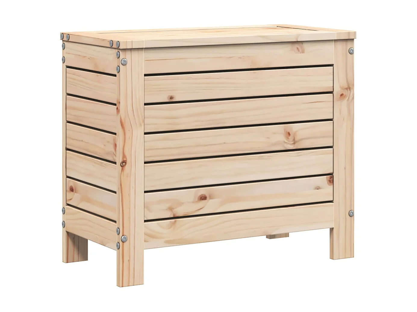 Salon de jardin 7 pcs bois de pin massif