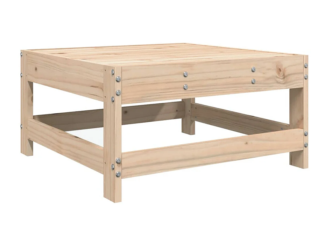 Salon de jardin 8 pcs bois de pin massif