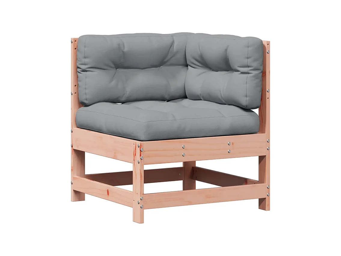 7-tlg. Garten-Lounge-Set mit Kissen Massivholz Douglasie