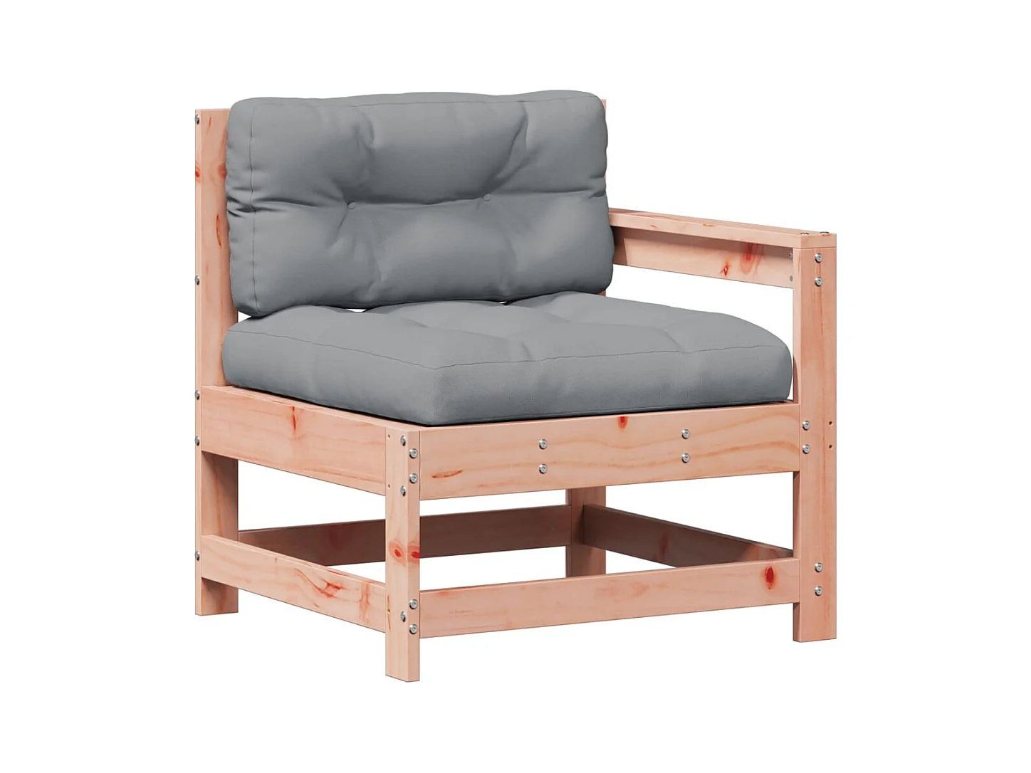 7-tlg. Garten-Lounge-Set mit Kissen Massivholz Douglasie