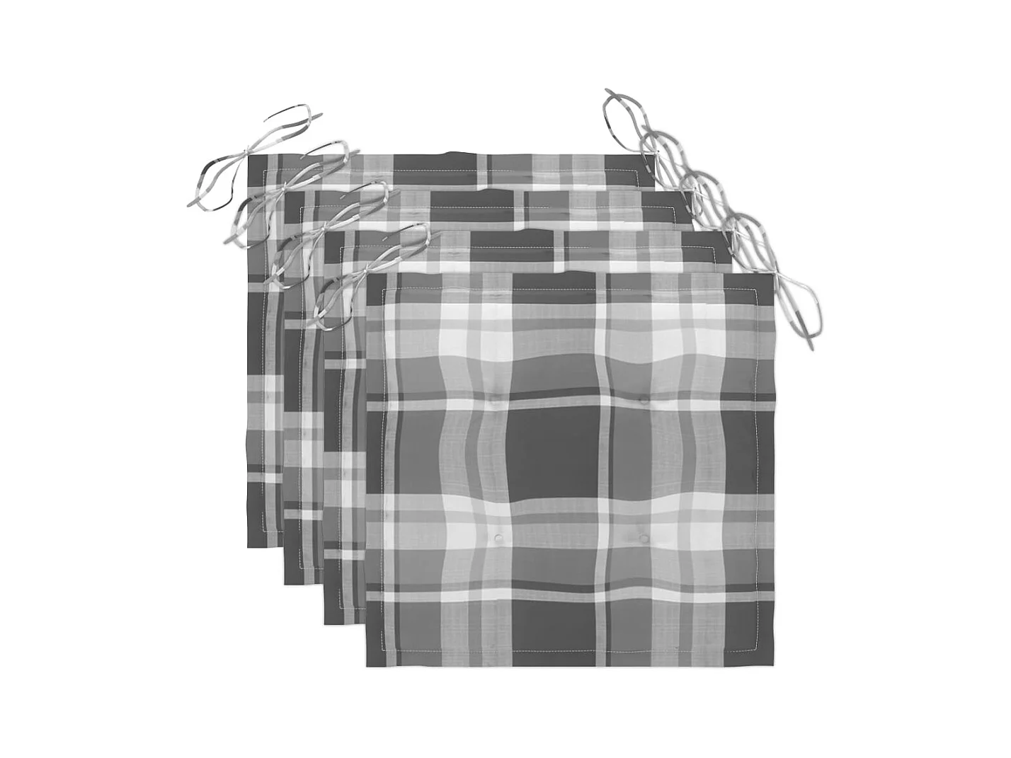 5-delige Tuinset inklapbaar met kussens bamboe