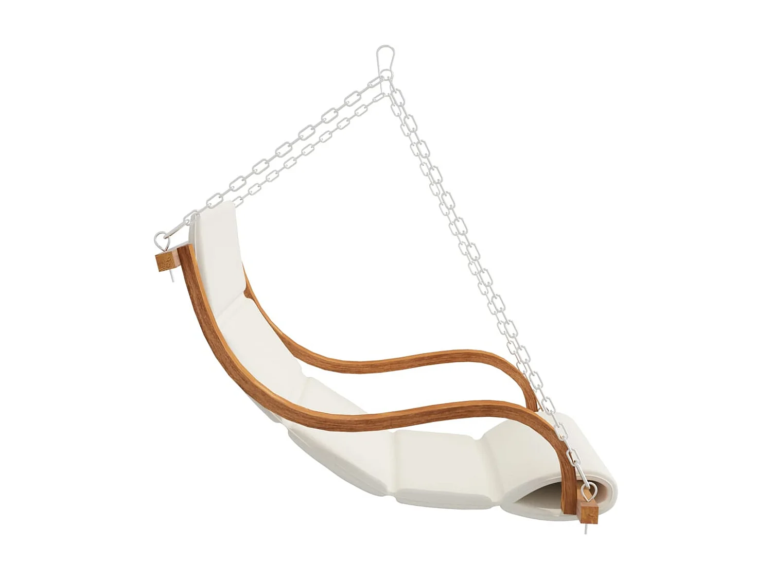 Hollywoodschaukel mit Auflage und Dach Massivholz Fichte