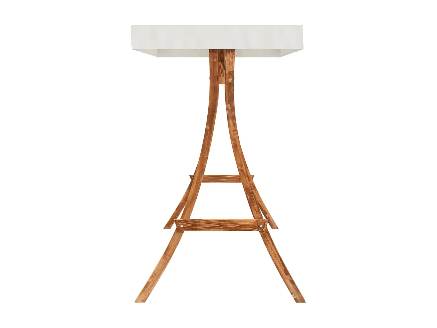 Hollywoodschaukel mit Auflage und Dach Massivholz Fichte