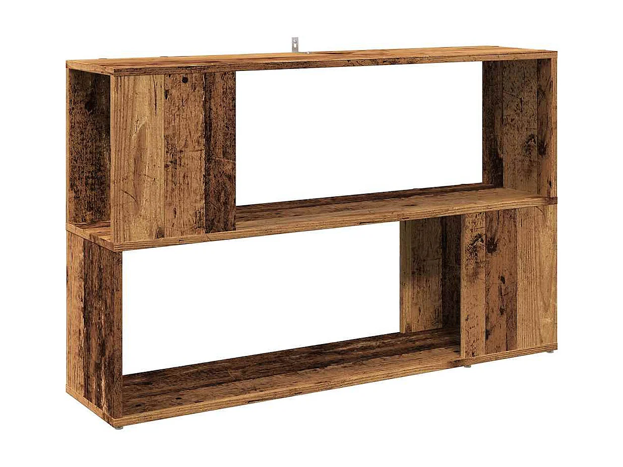 Bibliothèque vieux bois 100x24x63 cm bois d'ingénierie