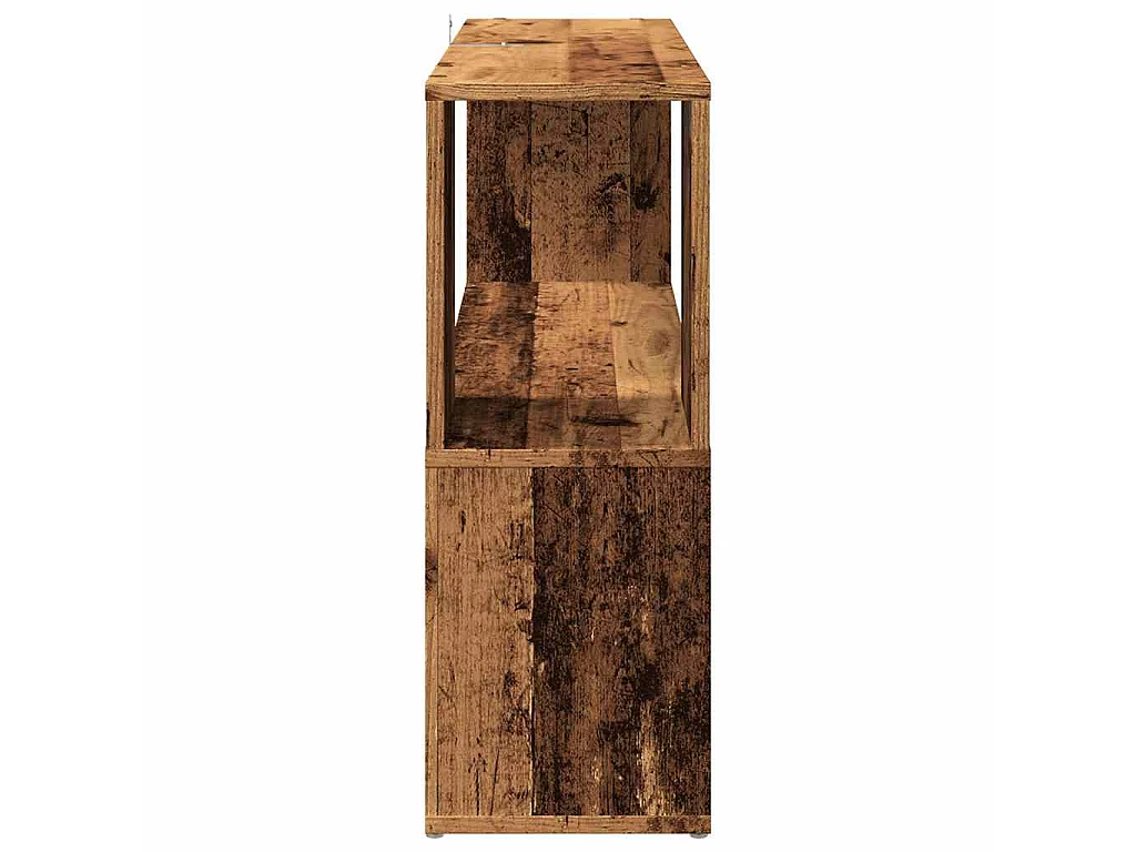 Bibliothèque vieux bois 100x24x63 cm bois d'ingénierie