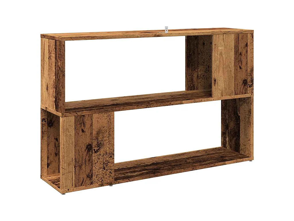 Bibliothèque vieux bois 100x24x63 cm bois d'ingénierie