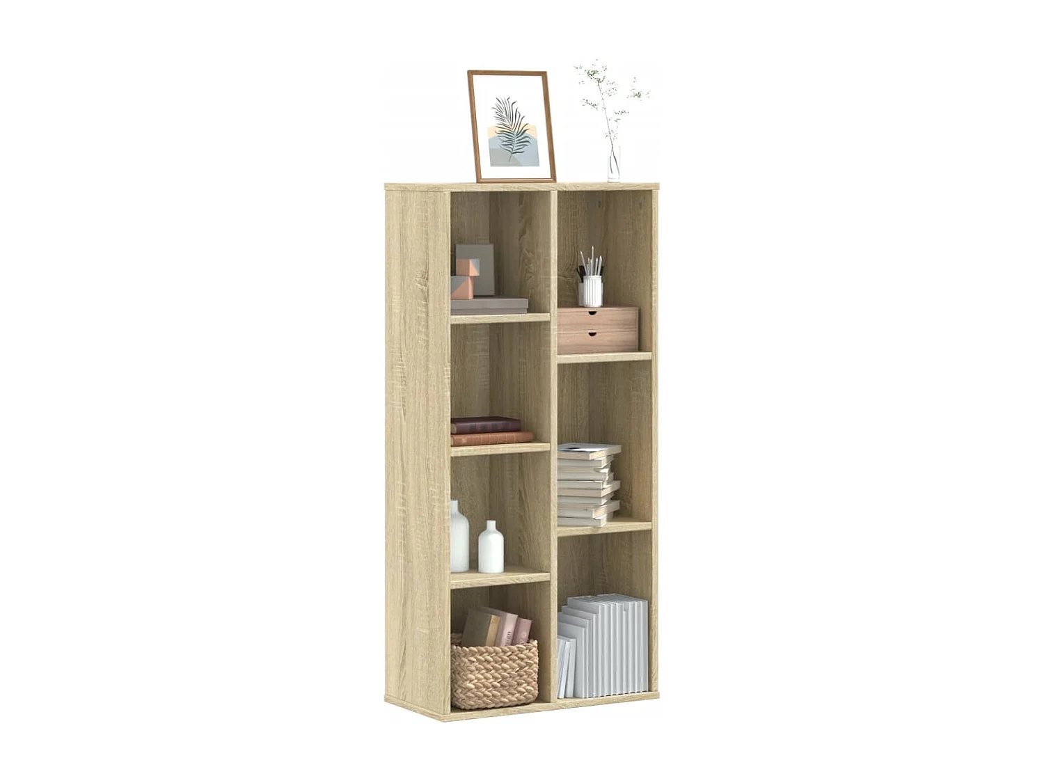 Bibliothèque chêne sonoma 50x25x105 cm bois d'ingénierie