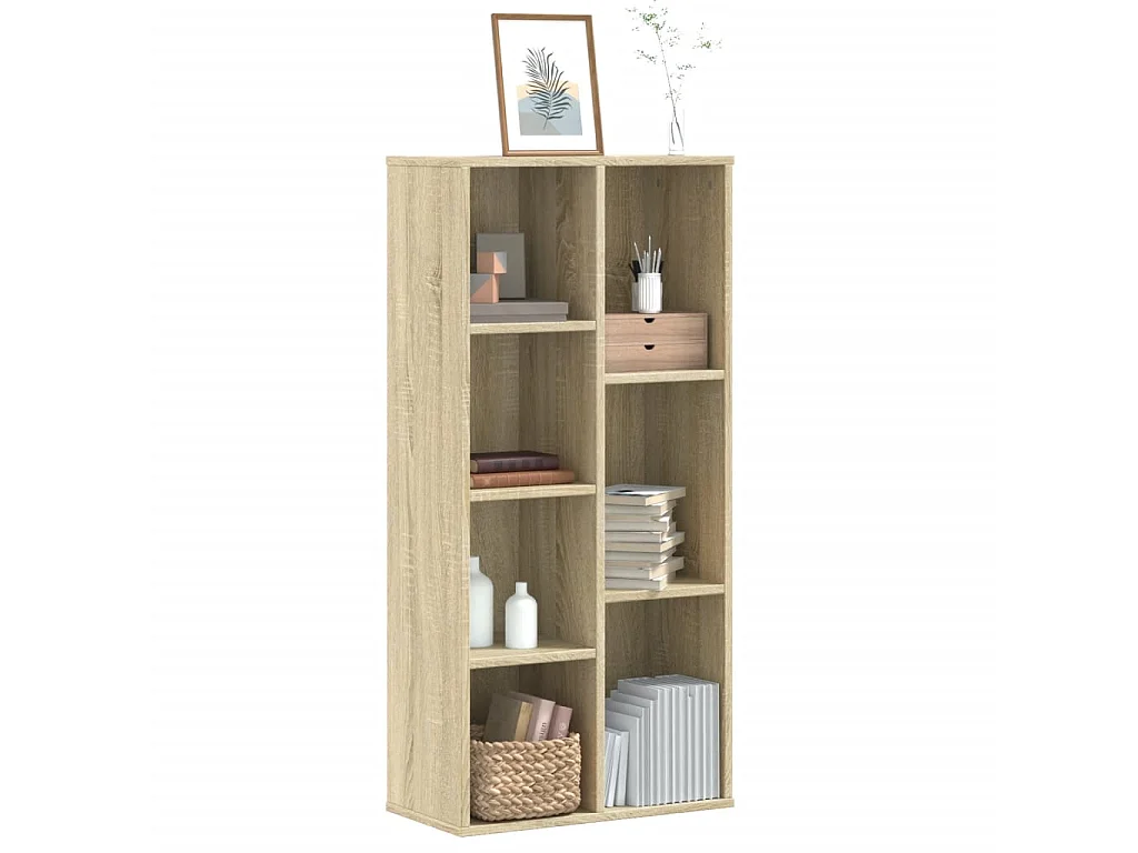 Bibliothèque chêne sonoma 50x25x105 cm bois d'ingénierie