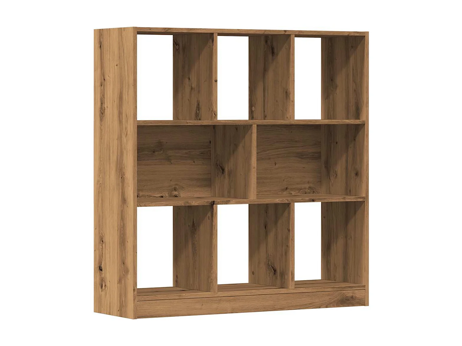 Bibliothèque chêne artisanal 97,5x29,5x100 cm bois d'ingénierie