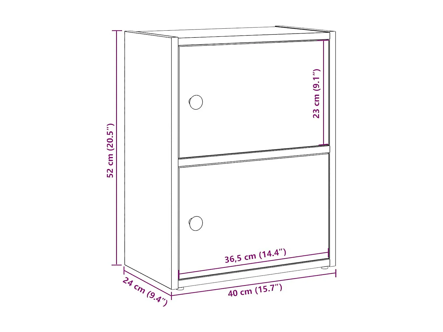 Bücherregal Schwarz Eichen-Optik 40x24x52 cm Holzwerkstoff