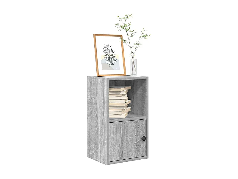 Bücherregal Grau Sonoma 31x24x52 cm Holzwerkstoff