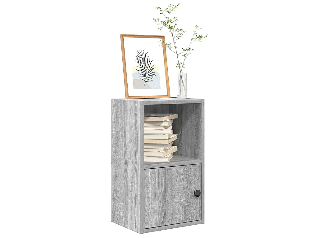 Libreria Grigio Sonoma 31x24x52 cm in Legno Multistrato