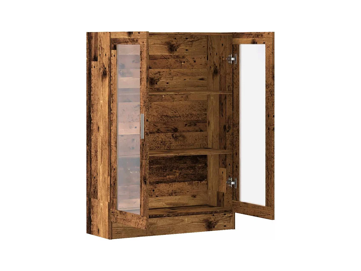 Boekenkast 82,5x30,5x115 cm bewerkt hout oud houtkleurig