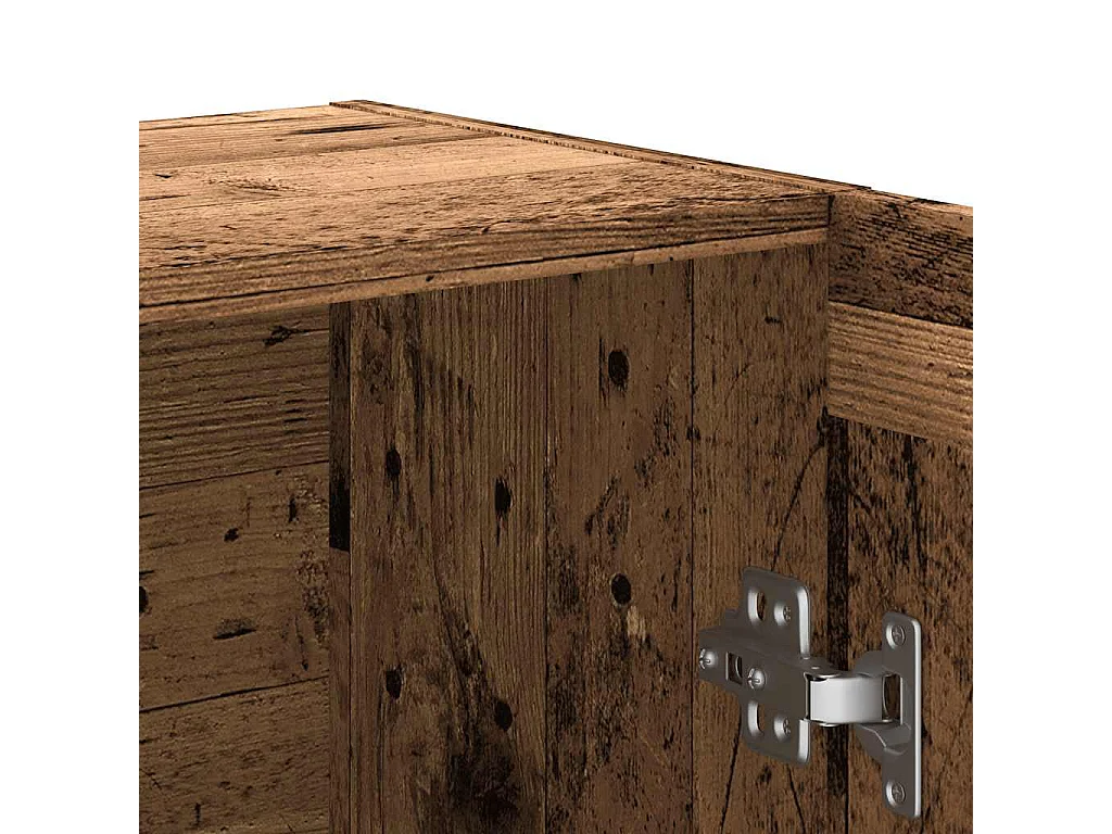 Armario de libros madera ingeniería envejecida 82,5x30,5x115 cm