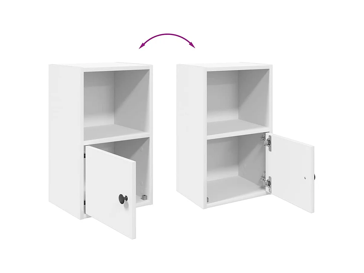 Bücherregal Weiß 31x24x52 cm Holzwerkstoff