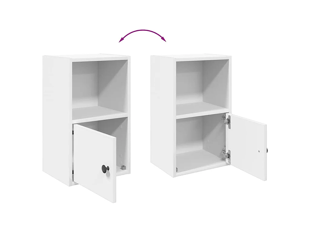 Libreria Bianca 31x24x52 cm in Legno Multistrato