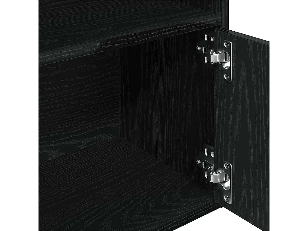 Bibliothèque chêne noir 31x24x127 cm bois d'ingénierie